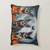 ブルーヒーラーハロウィン不気味 アクセントクッション (裏面(縦))