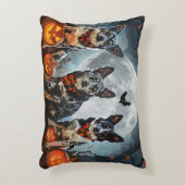 ブルーヒーラーハロウィン不気味 アクセントクッション (正面(垂直))