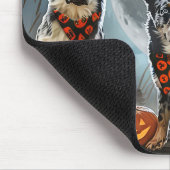 ブルーヒーラーハロウィン不気味 マウスパッド (コーナー)