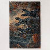 ブルーヒーラーハロウィーンナイトドギー喜び ジグソーパズル (縦)