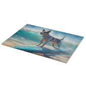 ブルーヒーラービーチサーフィン絵画ズ カッティングボード (角)