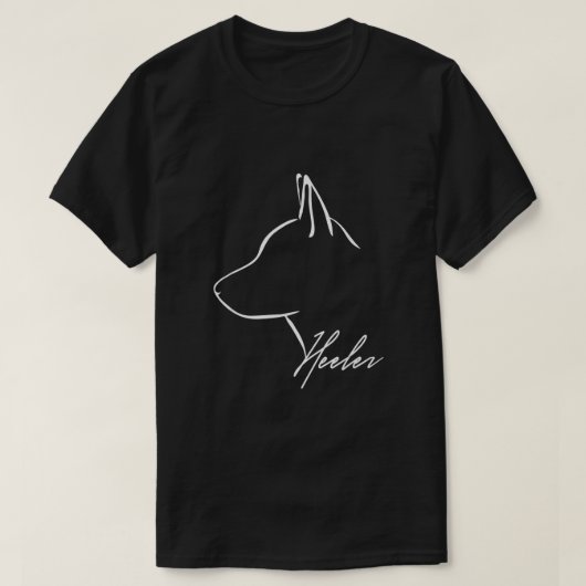 ブルーヒーラー牛の犬のプロフィール犬の恋人のギフトドッグ Tシャツ (デザイン正面)