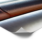 ブルーヒーラー犬が自転車を運転する聖パトリックの日 ポスター (角)