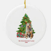 ブルーヒーラー犬のクリスマスギフト オーナメント 名入れ (裏面)