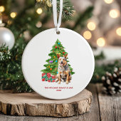 ブルーヒーラー犬のクリスマスギフト オーナメント 名入れ
