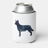 ブルーヒーラー犬ブリードシルエットブラックウォーター色 缶クーラー (缶裏面)