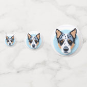 ブルーヒーラー犬 3Dインスパイアード コンフェッティ (正面)