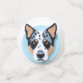 ブルーヒーラー犬 3Dインスパイアード コンフェッティ (スモール正面)