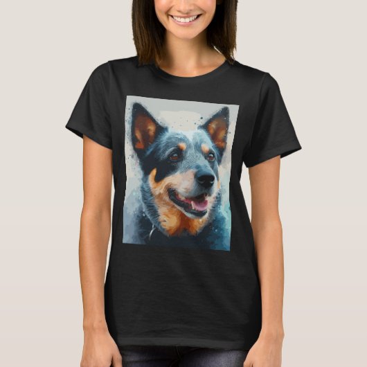 ブルーヒーラー犬 Tシャツ (正面)