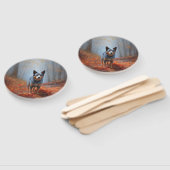 ブルーヒーラー紅葉秋インスパイア ハンドファン (組立なし)