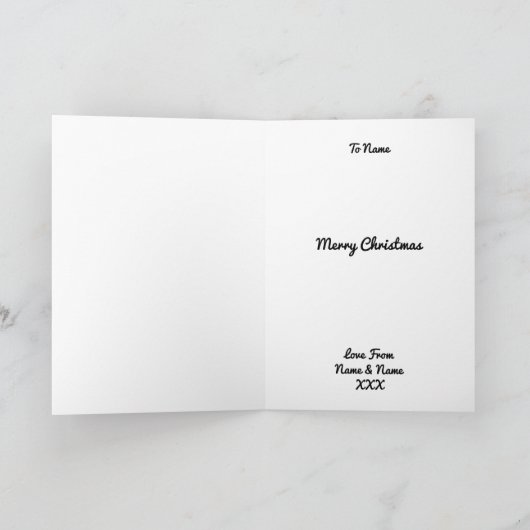 ブルーヒーラー、オーストラリア牛の犬のクリスマス シーズンカード (内部)