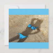 ブルービキニビーチサンダークーブ 招待状 (裏面)