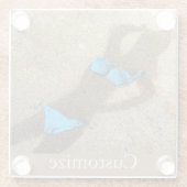 ブルービキニビーチサンドサンダー_コーブ ガラスコースター (裏面)