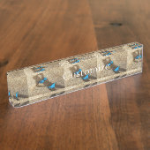 ブルービキニビーチサンドサンダー_コーブ デスクネームプレート (側面)