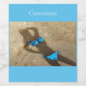 ブルービキニビーチサンドサンダー_コーブ ワインラベル (シングルラベル)