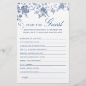 ブルービクトリアンガーデンフランスのブライダルシャワーゲーム (正面)