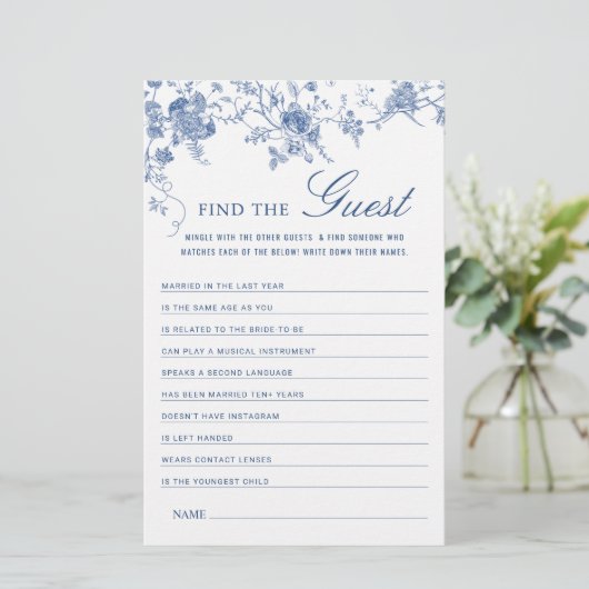 ブルービクトリアンガーデンフランスのブライダルシャワーゲーム (スタンド正面)