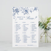 ブルービクトリアンガーデンフランスのブライダルシャワーゲーム (スタンド正面)