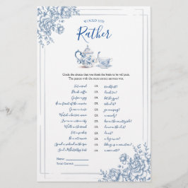 ブルービクトリアンガーデンブライダルお茶の方が好き