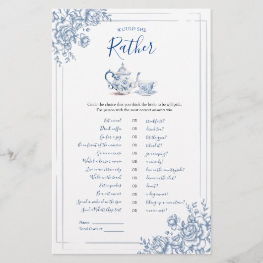 ブルービクトリアンガーデンブライダルお茶の方が好き (正面)