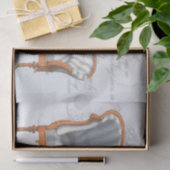 ブルービクトリアンストライプティッシュペーパーチャイズラウンジ 薄葉紙 (ギフト)