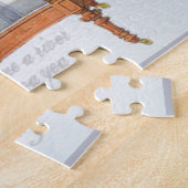 ブルービクトリアンストライプホテル ジグソーパズル (側面)