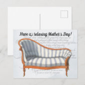 ブルービクトリアンストライプホテル ポストカード (正面/裏面)