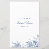 ブルービクトリアンフランスのガーデンウィーズ&アドバイスカード (裏面)