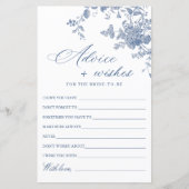 ブルービクトリアンフランスのガーデンウィーズ&アドバイスカード (正面)