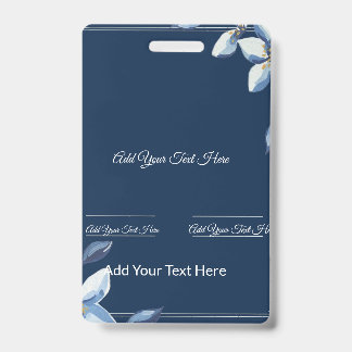 ブルービクトリアンフローラダスティブルー結婚ズ バッジ