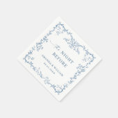 ブルービクトリアンフローラリハ華美ーサルディナー スタンダードカクテルナプキン (角)