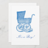 ブルービクトリアンベビー発表 招待状 (正面/裏面)