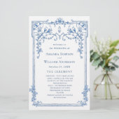 ブルービクトリアン結婚の式プログラム (スタンド正面)