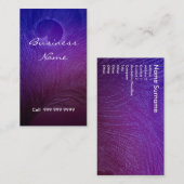 ブルービジネスエレガントカード 名刺 (正面/裏面)