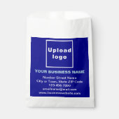 ブルービジネスブランドオン紙バッグ フェイバーバッグ (正面)