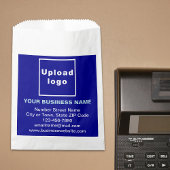 ブルービジネスブランドオン紙バッグ フェイバーバッグ