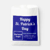 ブルービジネスブランド、セントパトリックの日、紙バッグ フェイバーバッグ (正面)