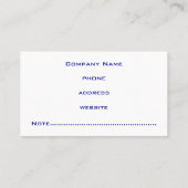 ブルービジネスモダンカード 名刺 (裏面)