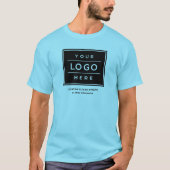 ブルービジネスロゴカンパニー名プロモ Tシャツ (正面)