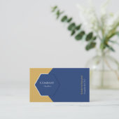 ブルービジネス企業のカード 名刺 (スタンド正面)