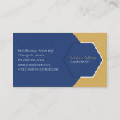 ブルービジネス企業のカード 名刺 (裏面)