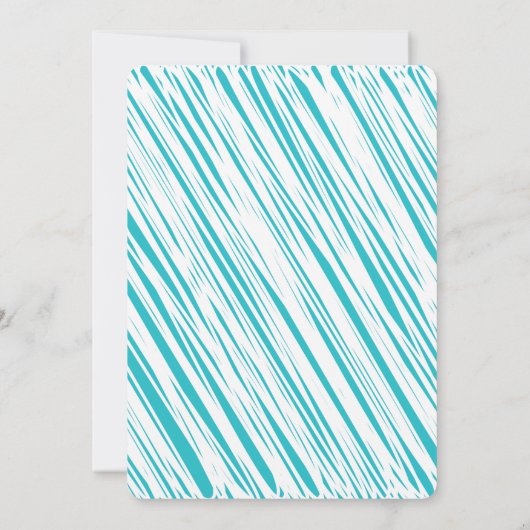 ブルービッグスケッチワンバースデーパーティー男の赤ちゃん 招待状 (裏面)