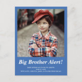 ブルービッグブラザーの写真妊娠告知 案内ポストカード (正面)