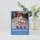 ブルービッグブラザーの写真妊娠告知 案内ポストカード (スタンド正面)