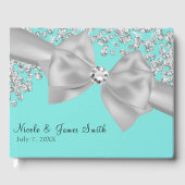 ブルービッグホワイトボウダイアモンズシック結婚ズ ゲストブック (正面)