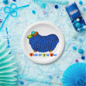 ブルービッグ中国のラムアストロロジー〔占星術の〕十二宮図紙プレート ペーパープレート (パーティー)