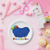 ブルービッグ中国のラムアストロロジー〔占星術の〕十二宮図紙プレート ペーパープレート (パーティー)