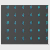 ブルービットコインTシャツ ラッピングペーパー (フラット)