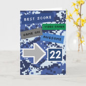 ブルービデオゲーマー22nd誕生日カード カード (黄色い花)