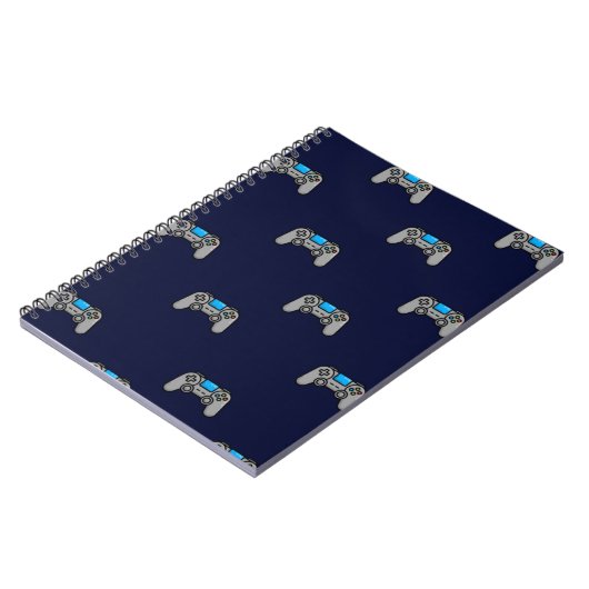 ブルービデオゲームのプレイステーションパターン ノートブック (左側)